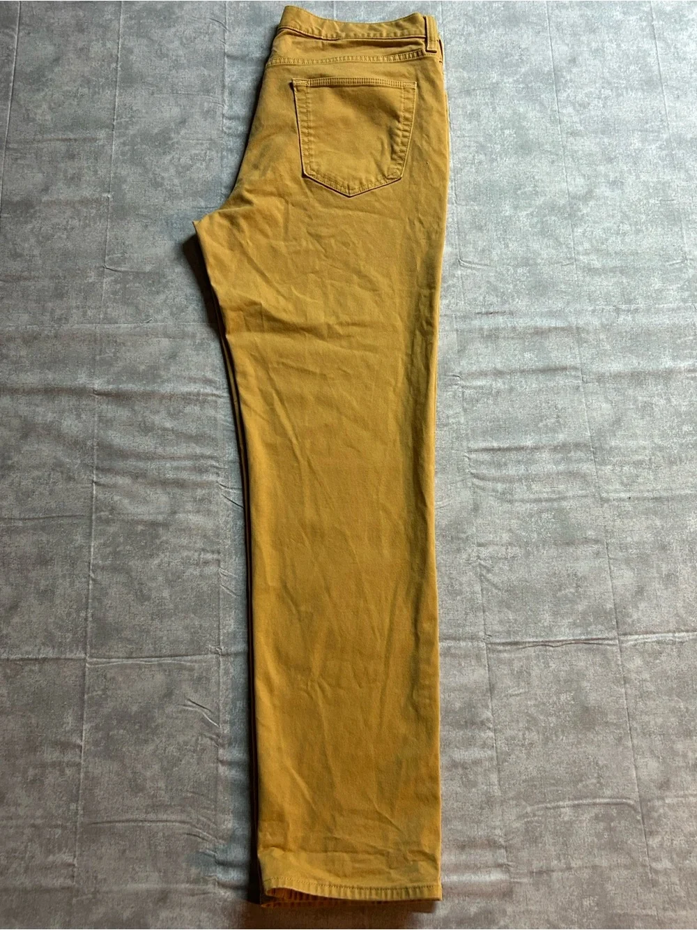 Banana Republic Men’s Travelers Pants Mustard Yellow Travel Business  35x32